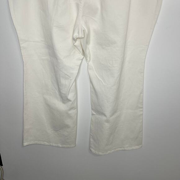 Victor Glemaud size 24 26 Women's High-Rise Flared Leg Jeans White plus sz - Picture 7 of 16
